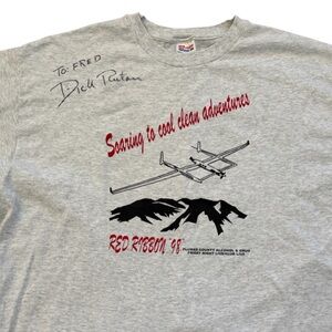 Signed T-Shirt by Dick Rutan legendary Air Force and record-breaking tes…